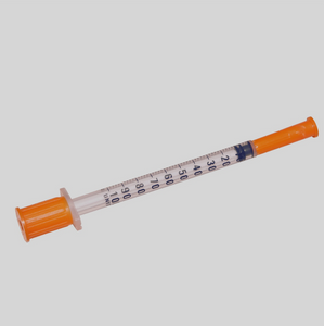 CE/ISO-godkjente engangsinsulinsprøyter 1 ml med fast kanyle (MT58005016)
